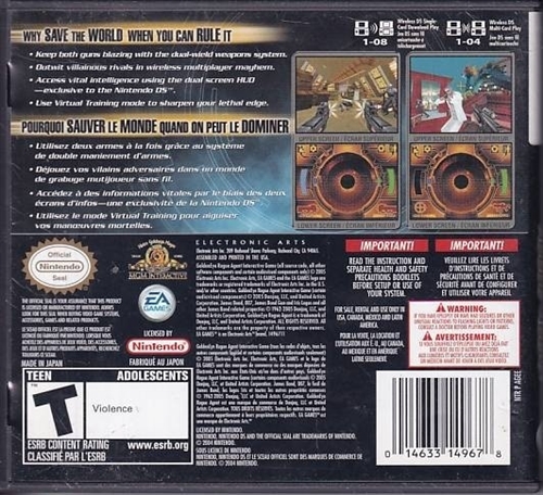 GoldenEye Rogue Agent - Nintendo DS (A Grade) (Used)